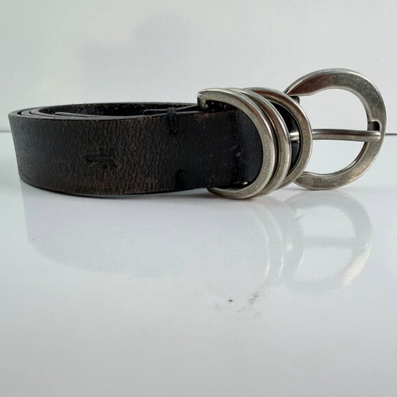 Frye Leather Belt – Distressed Vintage Style – Genuine Leather - Picture 2 of 11